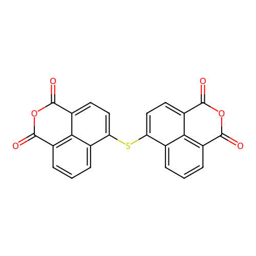 6,6'-Sulfanediyldi(1H,3H-naphtho[1,8-cd]pyran-1,3-dione) structure