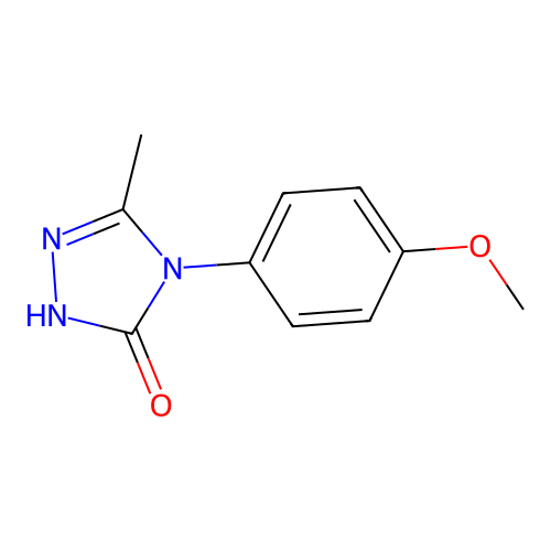 4-(4-methoxyphenyl)-5-methyl-2,4-dihydro-3H-1,2,4-triazol-3-one structure