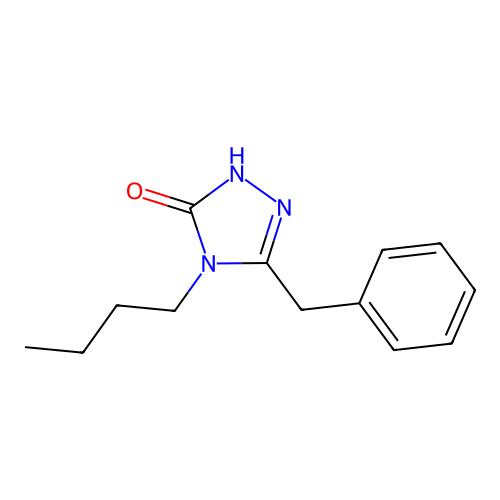 3H-1,2,4-Triazol-3-one, 4-butyl-2,4-dihydro-5-(phenylmethyl)- structure