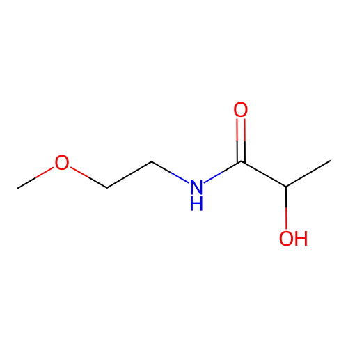 2-羟基-N-(2-甲氧基乙基)丙酰胺 structure