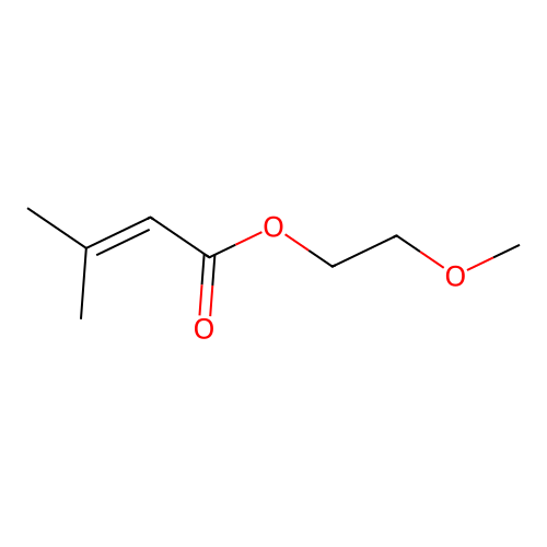 2-Methoxyethyl 3-methyl-2-butenoate structure