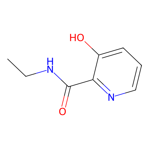 N-ethyl-3-hydroxypyridine-2-carboxamide structure