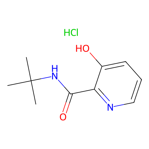 N-(tert-Butyl)-3-hydroxypyridine-2-carboxamide monohydrochloride structure