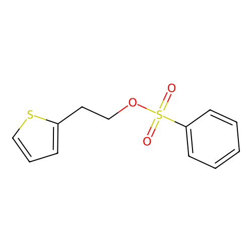 2-(2-Thienyl)ethyl benzenesulphonate structure