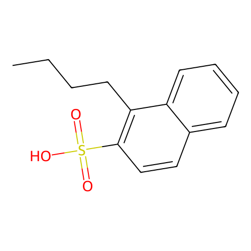 1-Butylnaphthalene-2-sulfonic acid structure