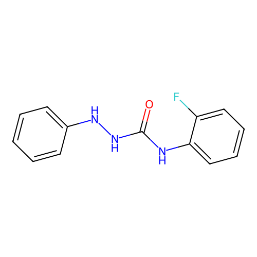 1-Anilino-3-(2-fluorophenyl)urea structure