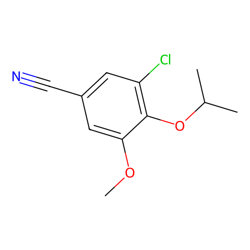 3-Chloro-5-methoxy-4-(propan-2-yloxy)benzonitrile structure