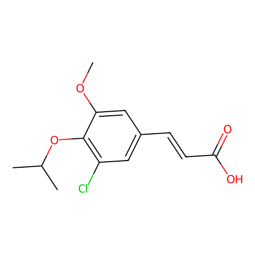 3-(3-Chloro-4-isopropoxy-5-methoxyphenyl)acrylic acid structure