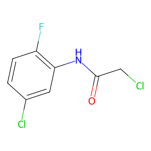 2-chloro-N-(5-chloro-2-fluorophenyl)acetamide structure