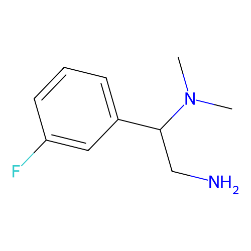 [2-Amino-1-(3-fluorophenyl)ethyl]dimethylamine structure