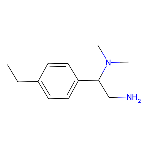 (2-Amino-1-(4-ethylphenyl)ethyl)dimethylamine structure
