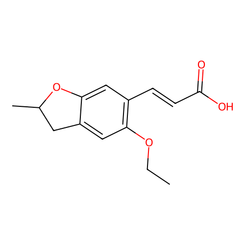 3-(5-Ethoxy-2-methyl-2,3-dihydro-1-benzofuran-6-yl)prop-2-enoic acid structure