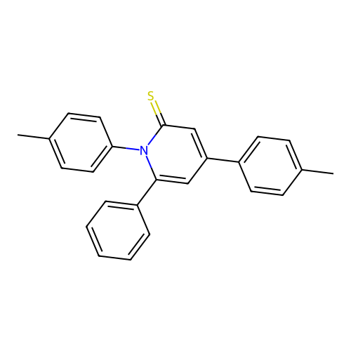 2(1H)-Pyridinethione, 1,4-bis(4-methylphenyl)-6-phenyl- structure