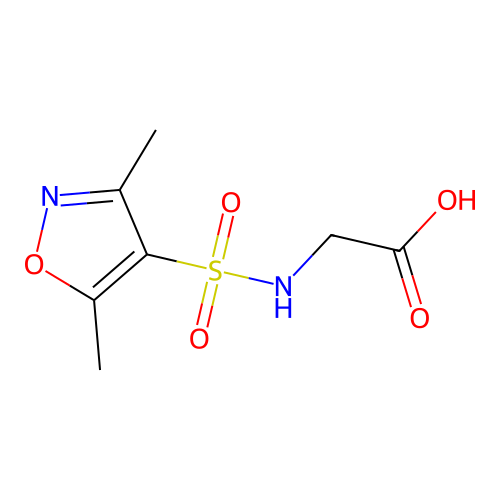 2-(Dimethyl-1,2-oxazole-4-sulfonamido)acetic acid structure