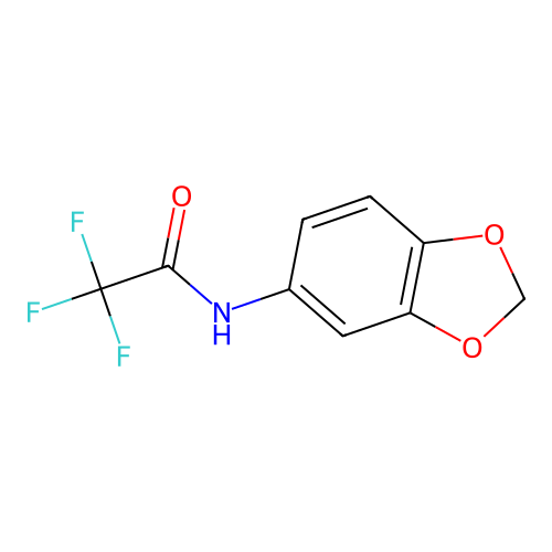 N-(1,3-benzodioxol-5-yl)-2,2,2-trifluoroacetamide structure