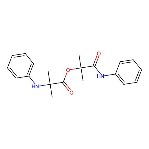 1-Anilino-2-methyl-1-oxopropan-2-yl 2-methyl-N-phenylalaninate structure