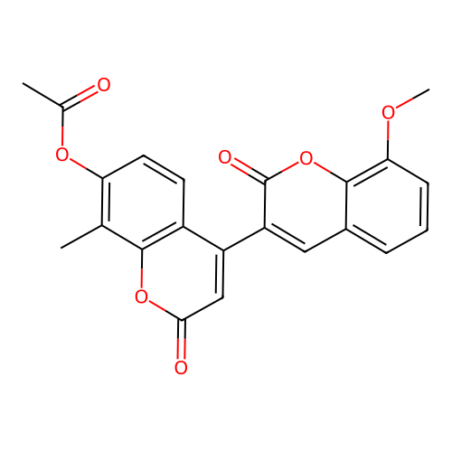 4-(8-methoxy-2-oxo-2H-chromen-3-yl)-8-methyl-2-oxo-2H-chromen-7-yl acetate structure