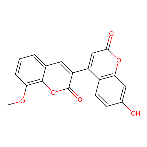 3-(7-Hydroxy-2-oxochromen-4-yl)-8-methoxychromen-2-one structure