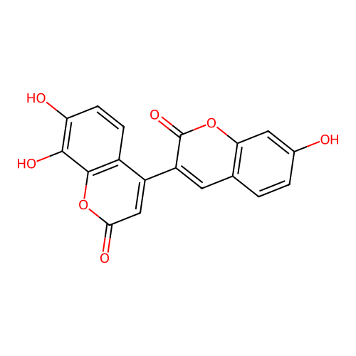 7,8-Dihydroxy-4-(7-hydroxy-2-oxochromen-3-yl)chromen-2-one structure