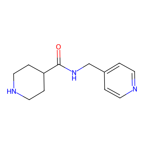 N-(pyridin-4-ylmethyl)piperidine-4-carboxamide structure