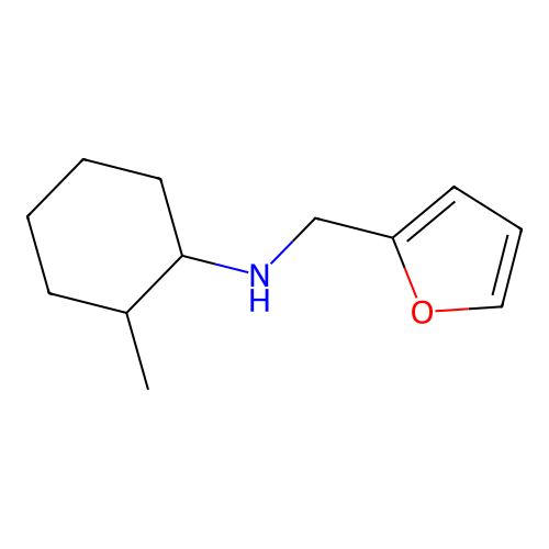 N-(2-furylmethyl)-N-(2-methylcyclohexyl)amine structure