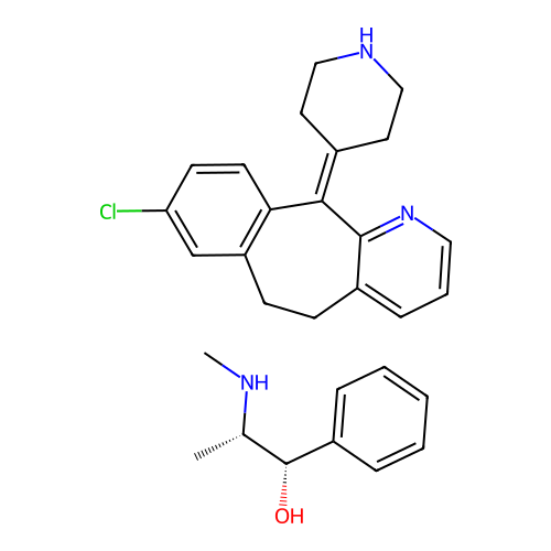 Desloratadine; pseudoephedrine sulfate structure