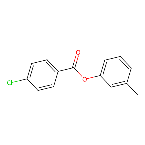 4-Chlorobenzoic acid, 3-methylphenyl ester structure