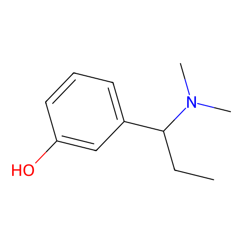 3-[1-(Dimethylamino)propyl]phenol structure
