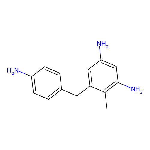 5-[(4-Aminophenyl)methyl]-4-methylbenzene-1,3-diamine structure