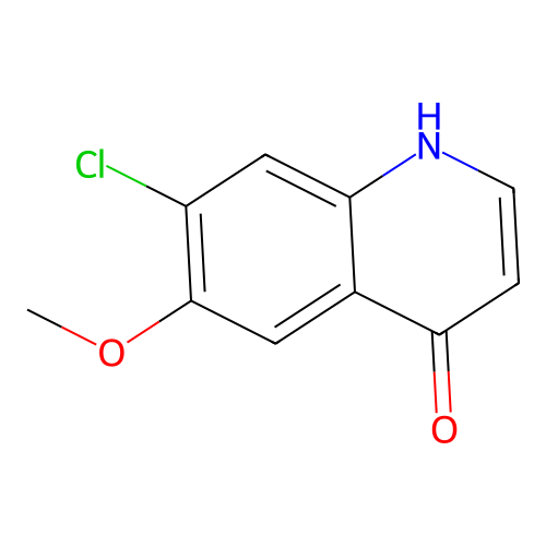 4-Hydroxy-6-methoxy-7-chloroquinoline structure