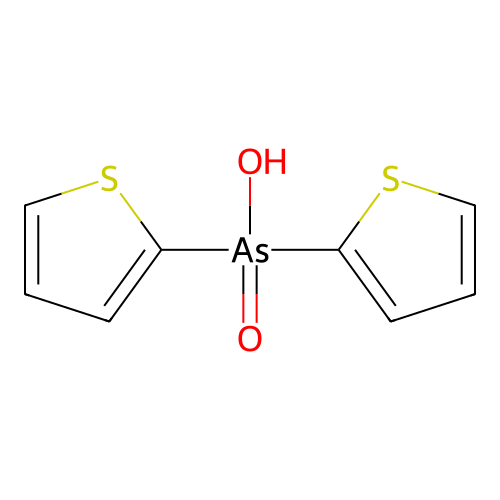 dithiophen-2-ylarsinic acid structure