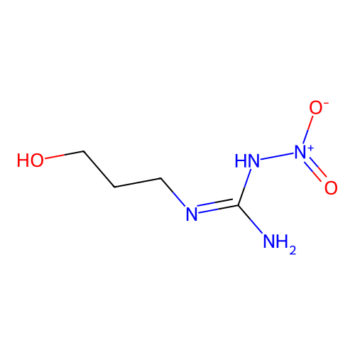 2-(3-Hydroxypropyl)-1-nitroguanidine structure