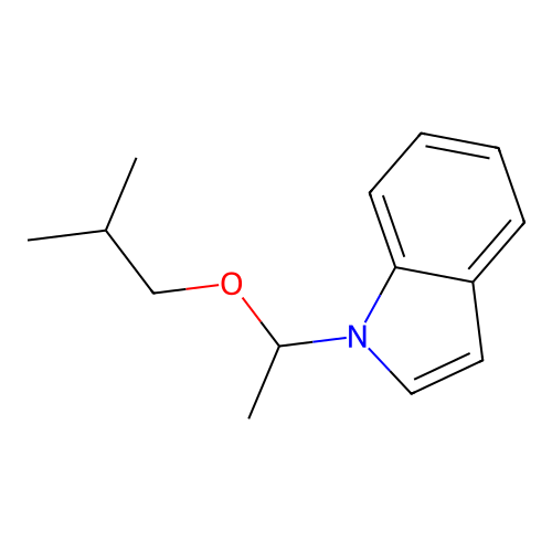 Indole, 1-(1-isobutoxyethyl)- structure