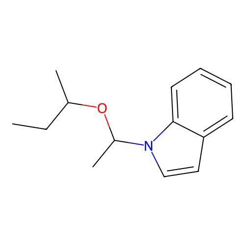 Indole, 1-(1-sec-butoxyethyl)- structure
