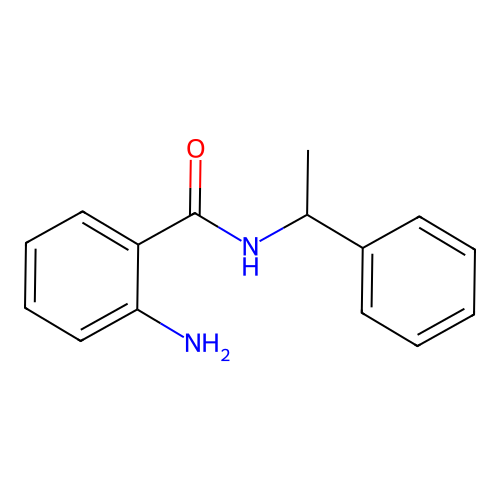 2-amino-N-(1-phenylethyl)benzamide structure