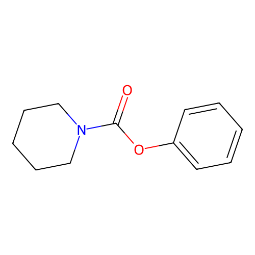 Phenyl 1-piperidinecarboxylate structure