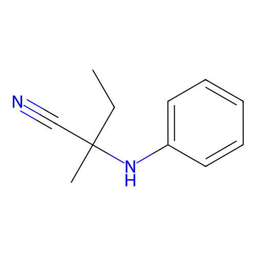 2-Anilino-2-methylbutanenitrile structure