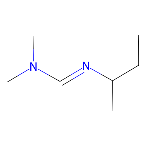 Methanimidamide, N,N-dimethyl-N'-(1-methylpropyl)- structure