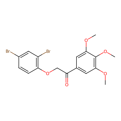 2-(2,4-Dibromophenoxy)-1-(3,4,5-trimethoxyphenyl)ethan-1-one structure