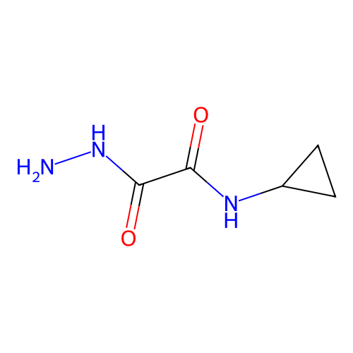 N-cyclopropyl-1-(hydrazinecarbonyl)formamide structure