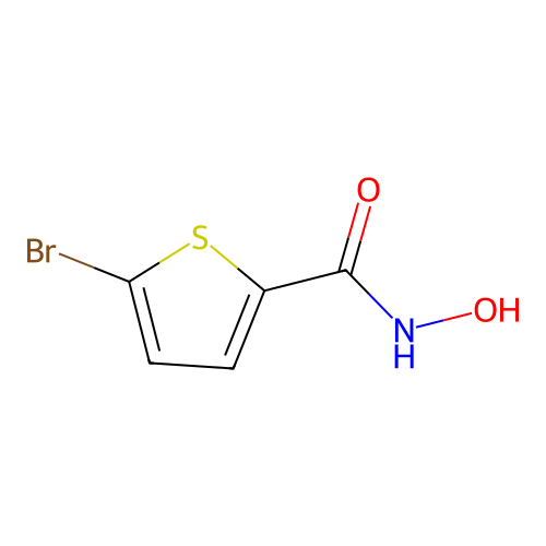 5-bromo-N-hydroxythiophene-2-carboxamide structure