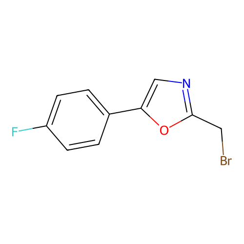 2-(Bromomethyl)-5-(4-fluorophenyl)oxazole structure