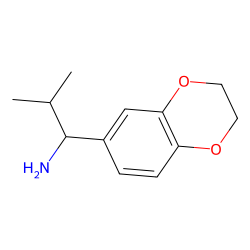 1-(2,3-Dihydro-1,4-benzodioxin-6-yl)-2-methylpropan-1-amine structure