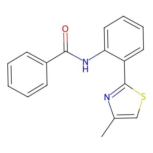 N-[2-(4-methyl-1,3-thiazol-2-yl)phenyl]benzamide structure