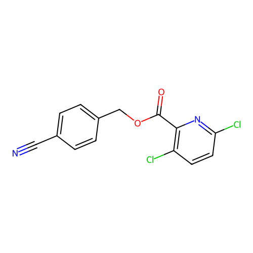 (4-Cyanophenyl)methyl 3,6-dichloropyridine-2-carboxylate structure