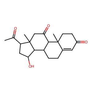 15alpha-Hydroxy-11-oxoprogesterone structure