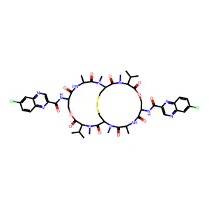 Bis(6-chloro)triostin A structure