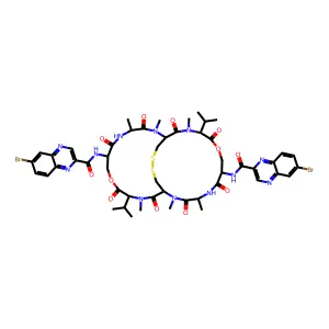 Bis(6-bromo)triostin A structure
