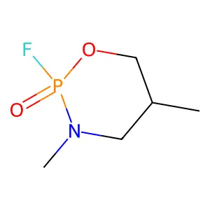2H-1,3,2-Oxazaphosphorine, 2-fluorotetrahydro-3,5-dimethyl-, 2-oxide structure