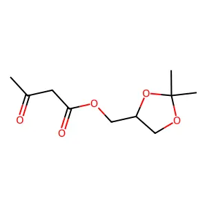 (2,2-Dimethyl-1,3-dioxolan-4-yl)methyl 3-oxobutanoate structure